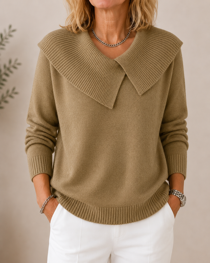 Soft Wide Collar Jumper