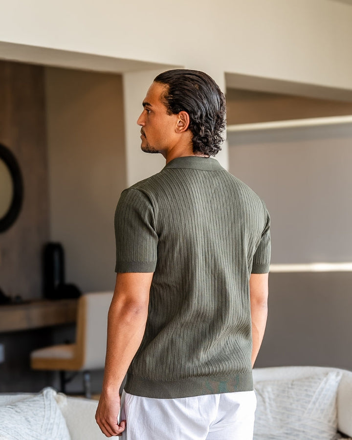 Ribbed Polo