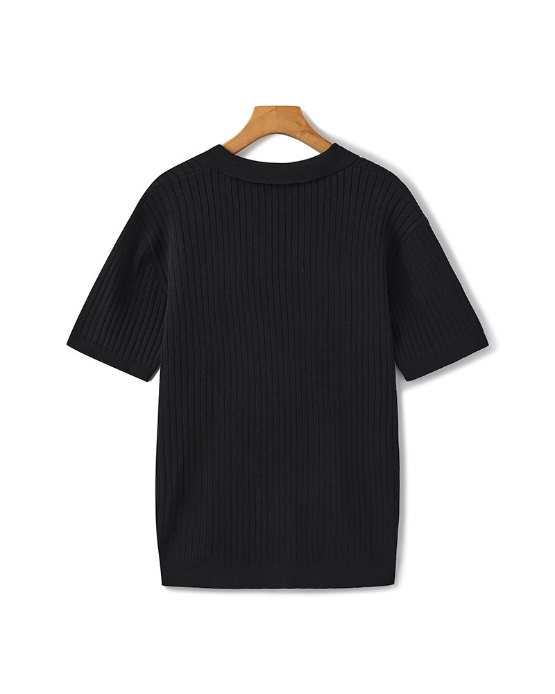 Ribbed Polo