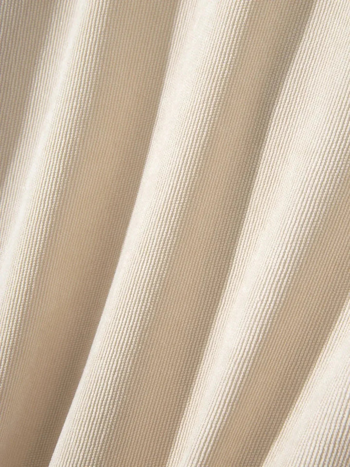 Casual Solid Corduroy Shirt