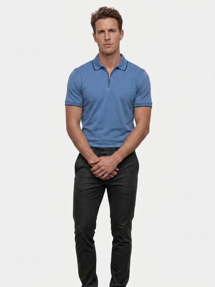 Regis Quarter Zip Polo
