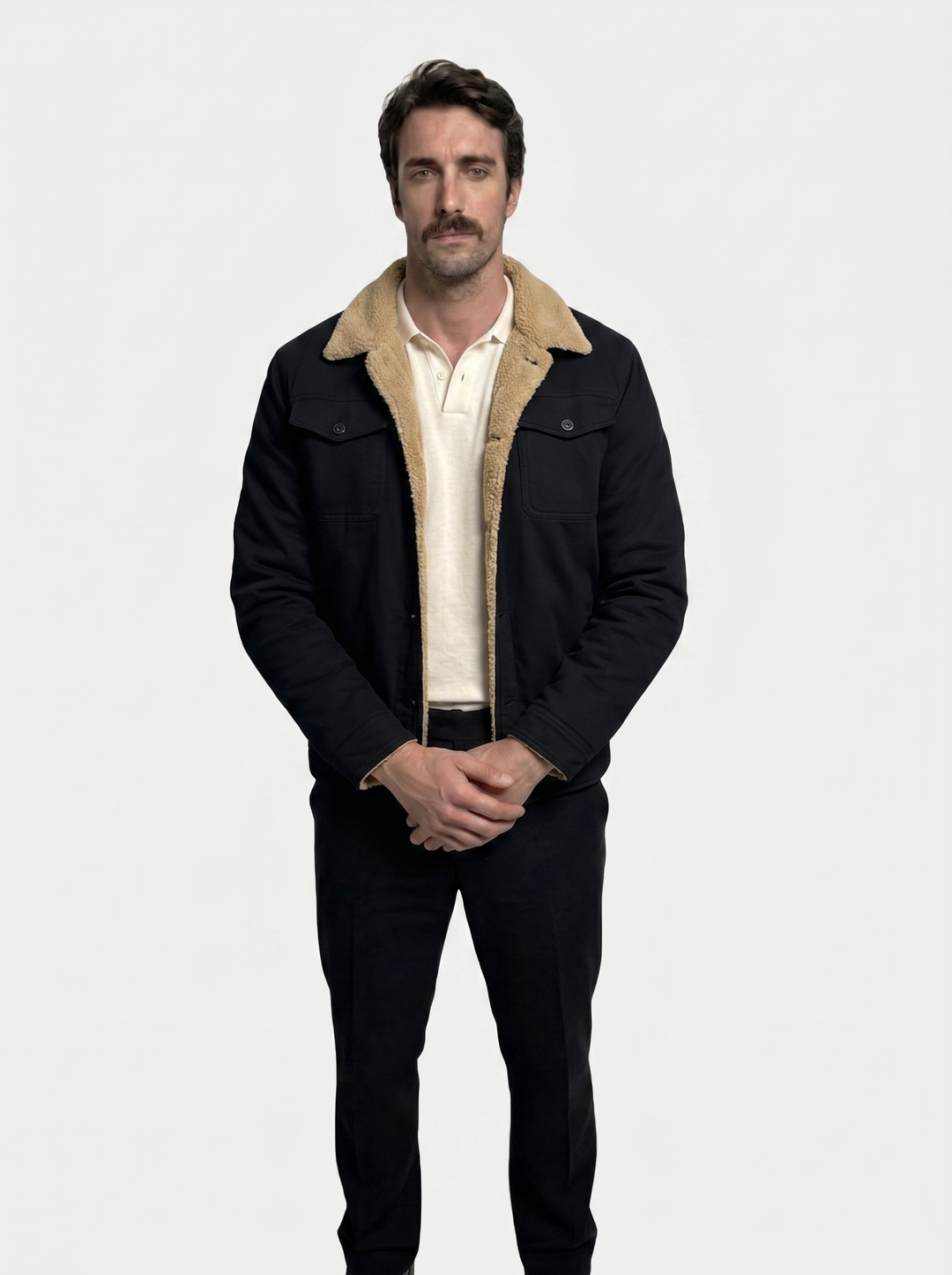 Vintage Fleece Bomber Jacket