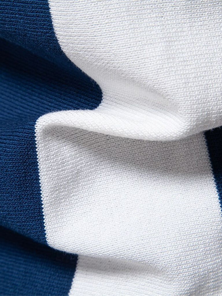 Navy Stripe Polo