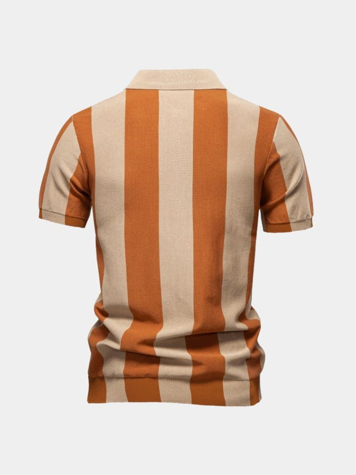 Navy Stripe Polo