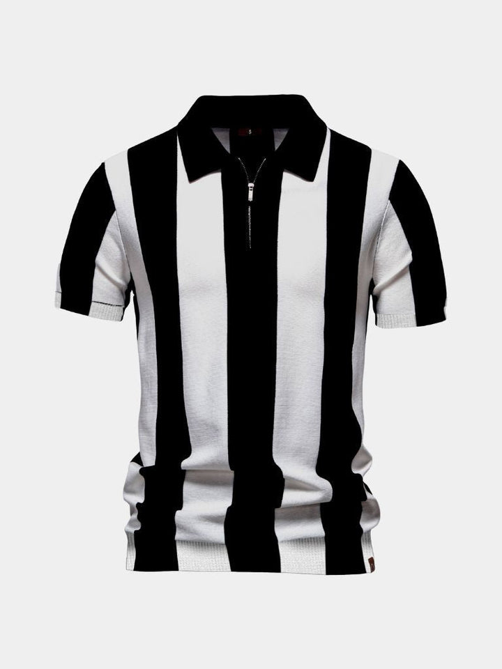 Navy Stripe Polo