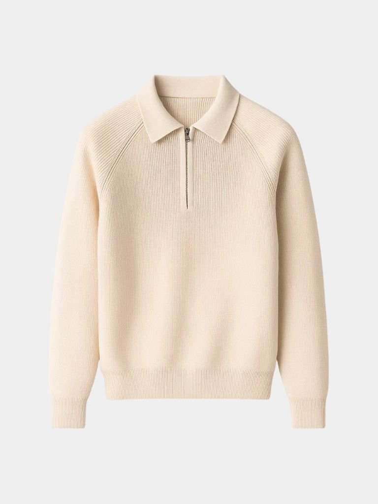 Raglan Quarter Zip Sweater