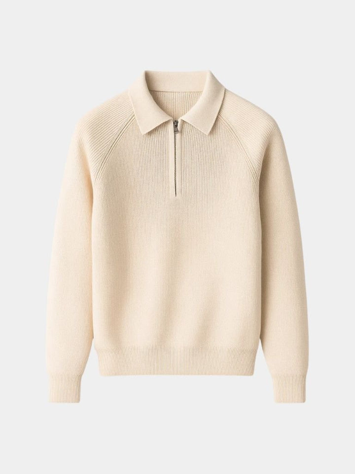 Raglan Quarter Zip Sweater