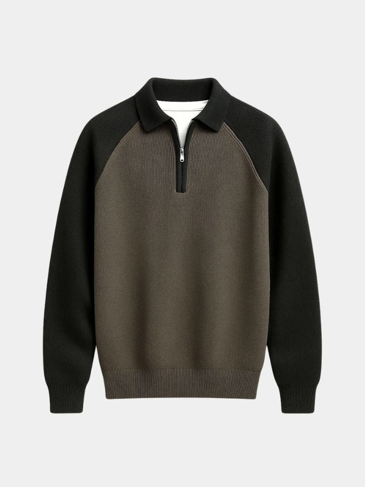 Raglan Quarter Zip Sweater