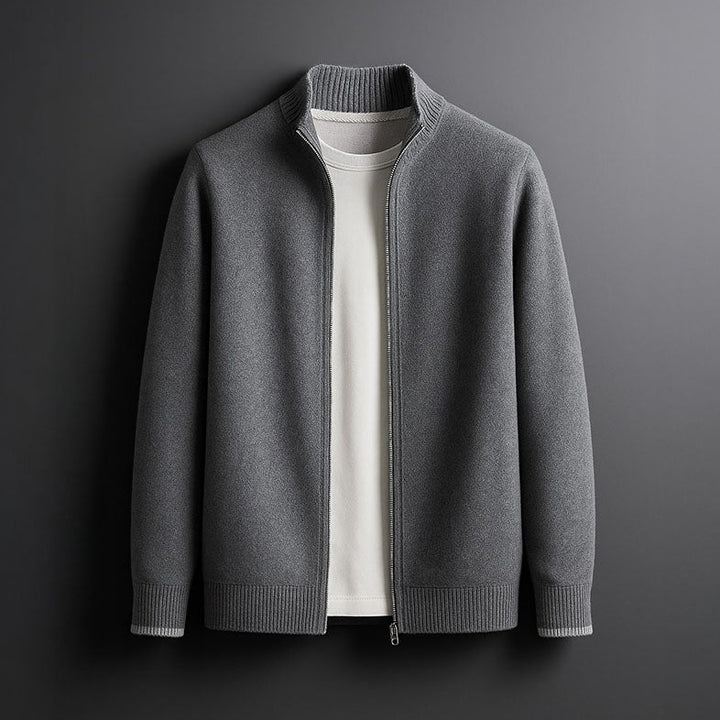 Cashmere Zip Cardigan