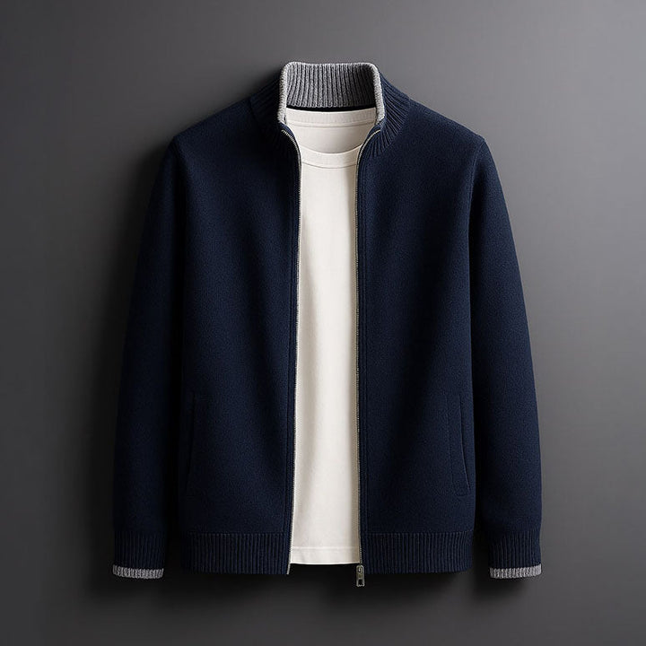 Cashmere Zip Cardigan